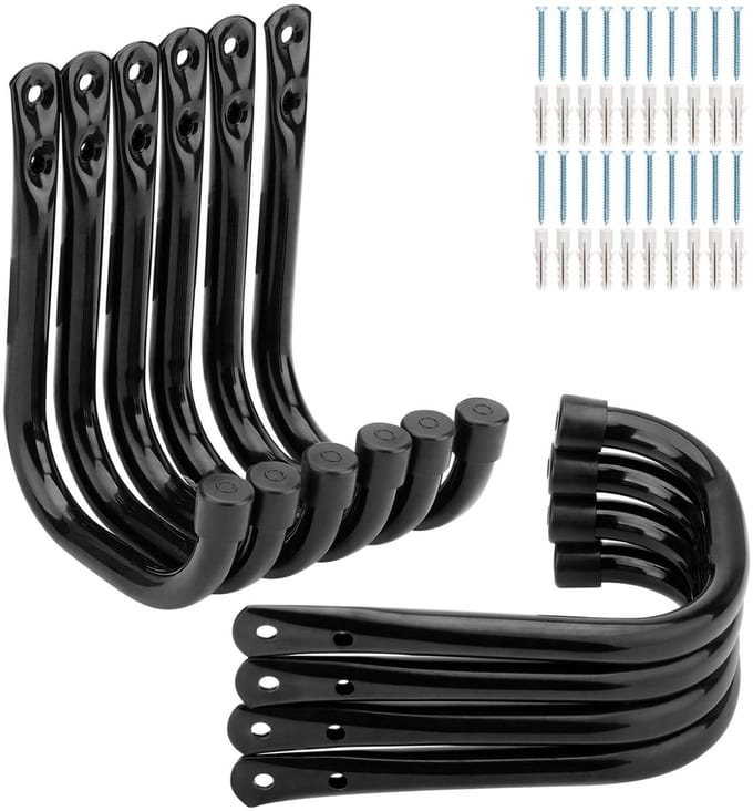 Dailygoods- Opberghaak Heavy Duty - 10 Pack - Wandbeugel - Garage