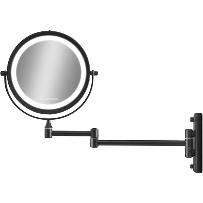 Gillian Jones Double-sided Wall Led X10-black Make-upspiegel Zilver Vrouw