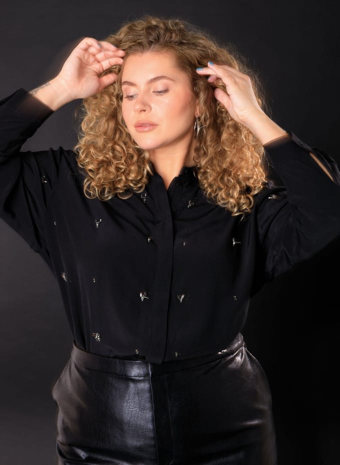YEST CURVE Heike Tops - Black - maat 4(54/56)