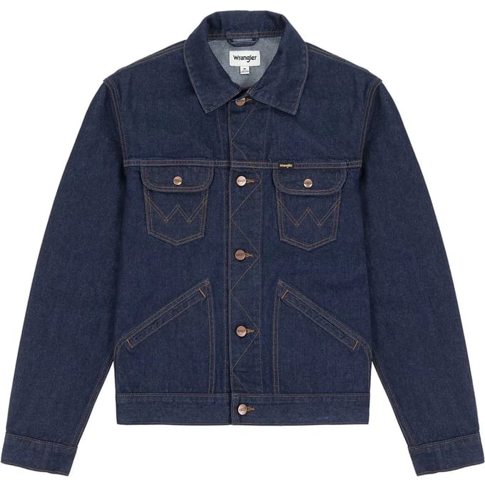 Wrangler 124mj Spijkerjas Blauw 2XL Man