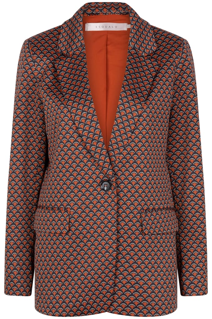 EsQualo Blazer Scalloped Print Print Größe: S | Blazer Outlet | Damen