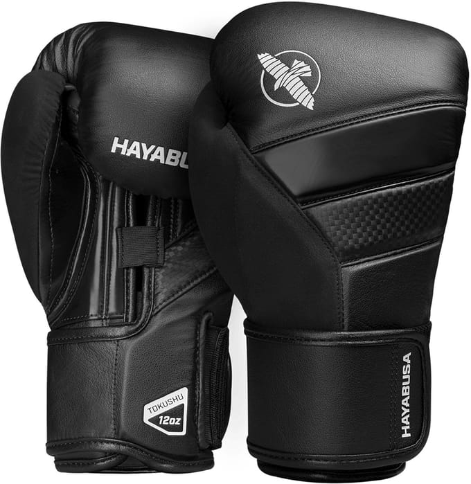 Hayabusa T3 (kick)bokshandschoenen Zwart 10oz