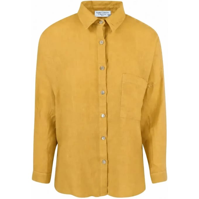 Dameshemd met lange mouwen Haris Cotton