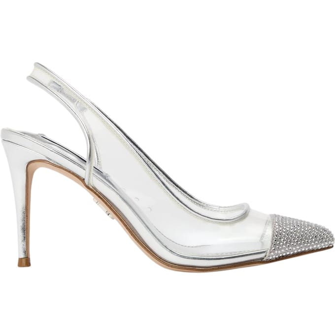 Steve Madden Dames/Dames Leena Metallic Sling Back Pompen (Zilver)