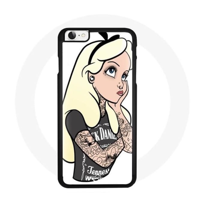 Coque - Disney - Iphone 4 - Souple - Noir - Princesse