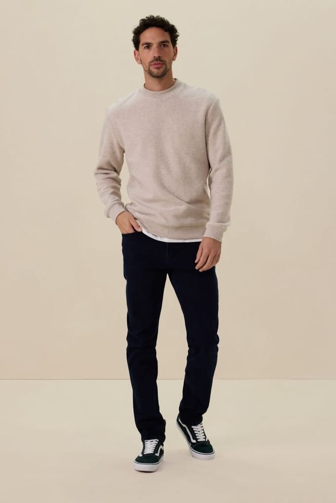 Sissy-Boy - Donkerblauwe mid-rise regular fit jeans