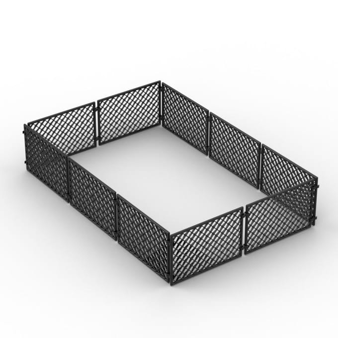 Bricolage Clôture en Blocs de Construction MOC Jouets Éducatifs pour Enfants Compatible s Cadeaux 1 set noir