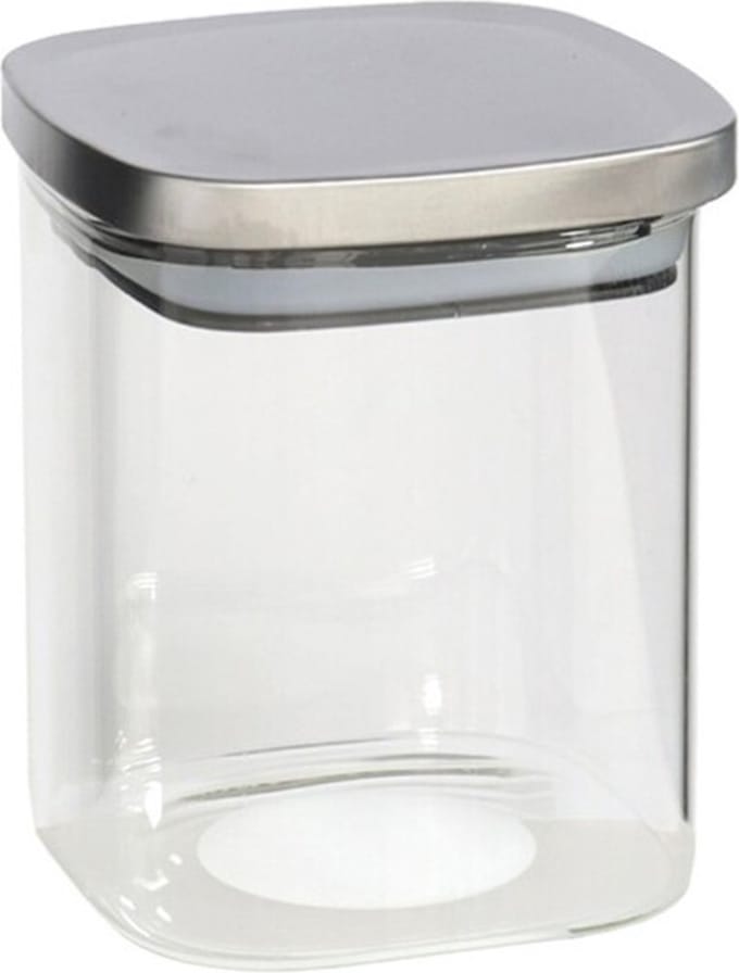 Gerimport Voedsel/etenswaren bewaren voorraadpot 1100ml glas en RVS deksel