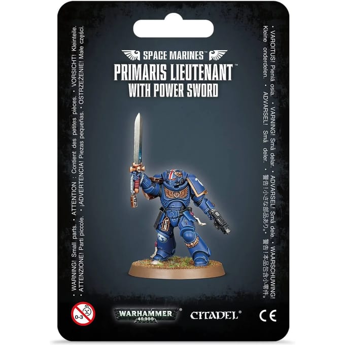9-delig beeldje Games Workshop Warhammer 40k - Space Marine Primaris Lieutenant With Power Sword