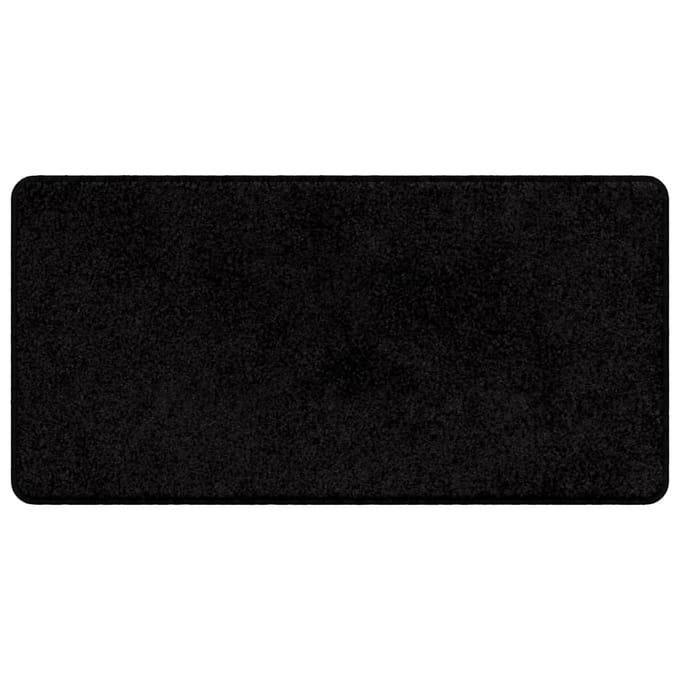 vidaXL - Tapijt - Loper - Zwart - 50 - x - 100 - cm - 100% - Polypropyleen - Tuft