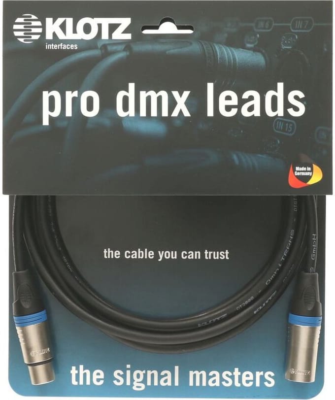 Klotz LX2-5X1K2-02.0 DMX Kabel 2 m - Kabel