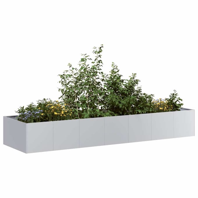 vidaXL - Plantenbak - 280x80x40 - cm - gegalvaniseerd - staal