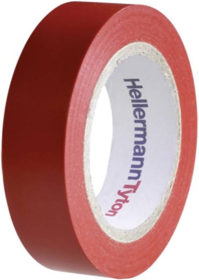 HellermannTyton HelaTape Flex 15 710-00101 Isolatietape HelaTape Flex 15 Rood (l x b) 10 m x 15 mm 1 stuk(s)