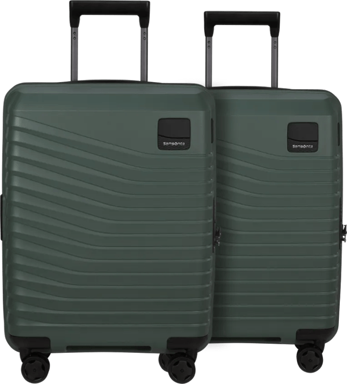 Samsonite Intuo Expandable Spinner 55cm Duo Pack Olive Green