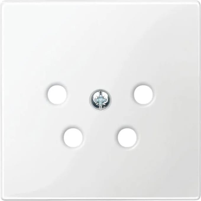 Schneider Electric Merten System M centraalplaat voor telefoon/ptt wit MTN42200319