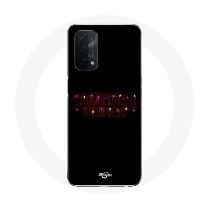 Coque pour Oppo A74 Stranger Things Affiche Logo Joyeux noël
