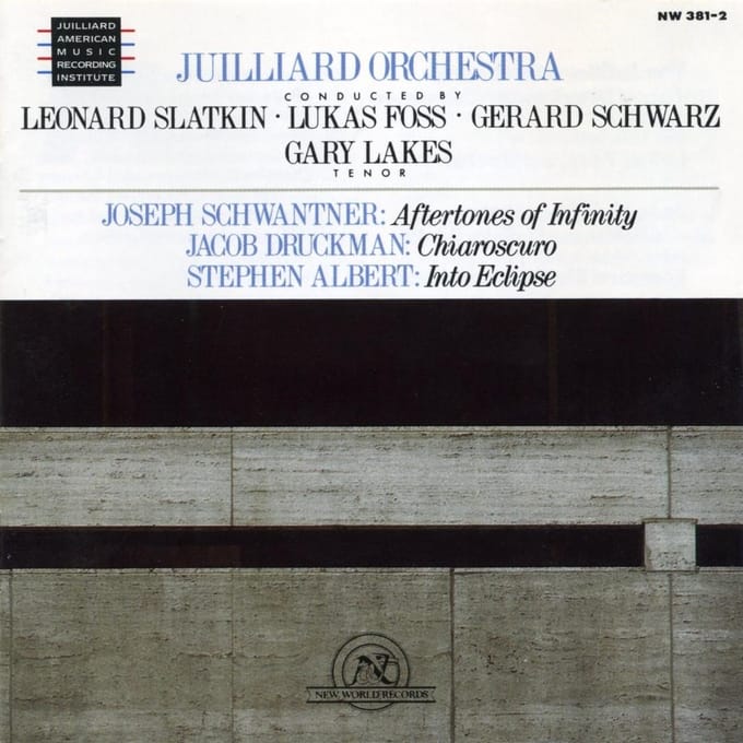Gary Lakes, Juilliard Orchestra - Works By Albert, Druckman, Schwantner (CD)