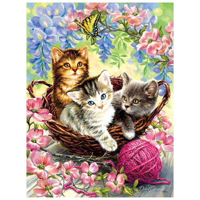 Chat mignon 5d bricolage diamant broderie pour peinture diamant rond complet 20X30CM gray