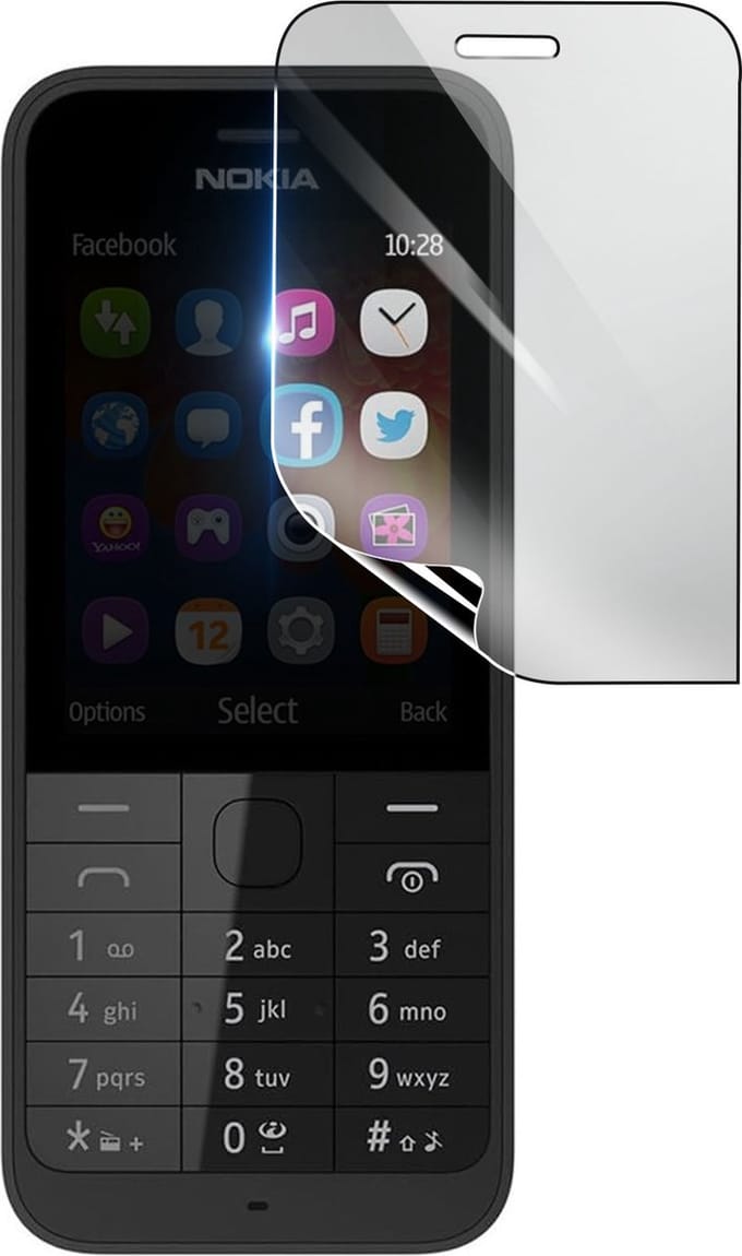 3mk, Geschikt voor Nokia 220, Schokbestendige Hydrogel Screenprotector, Transparant