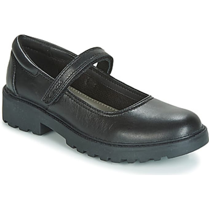 GEOX CASEY MEISJES Veterschoenen - ZWART