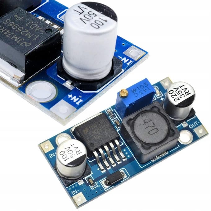 Rosfix Step-Down DC-DC Module LM2596S - Schakelende Spanningsregelaar 1,5–35V 3A - 92% Efficiëntie