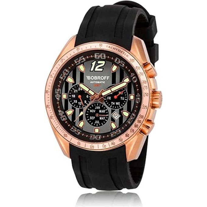 Bobroff Heren Horloge BF0016V2GN 42mm 10 ATM