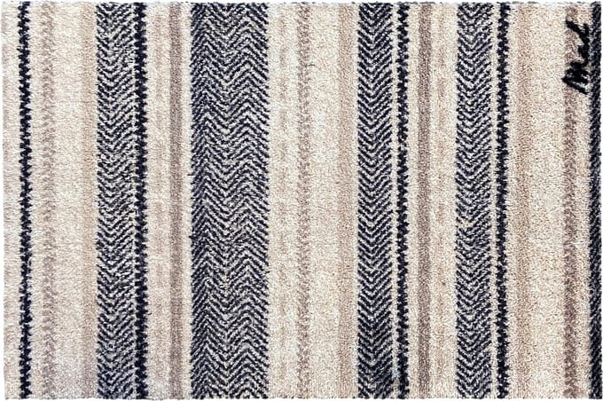 Mad About Mats - Ian - badmat deurmat - strepen - droogloop/touch - wasbaar - 50x75cm