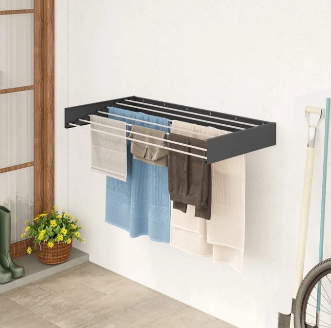 LUNOR® Belize - 120 cm - Opvouwbaar - Inklapbaar - Industrieel Grijs