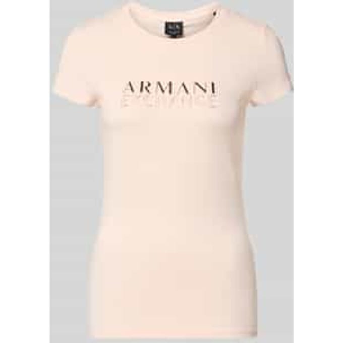 T-shirt met labeldetail