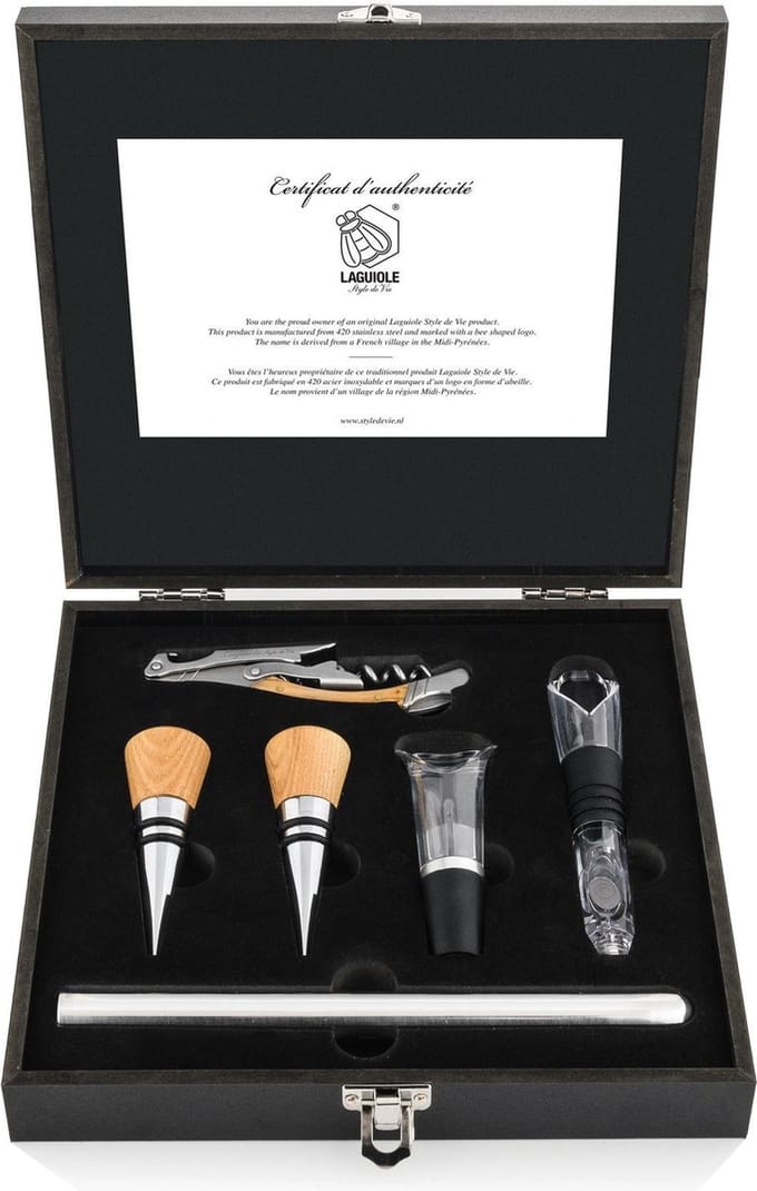 Laguiole Style de Vie Kurkentrekker set - In giftbox - met accessoires