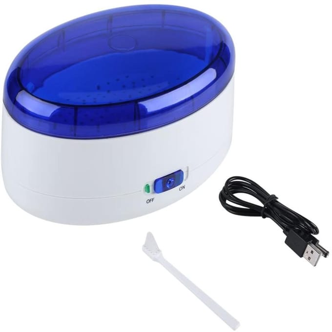 USB Batterijgevoede Sieraden Brillen Reiniger Multi-Use Reinigingssysteem Machine blue