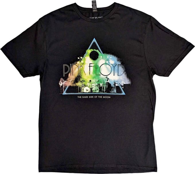 Pink Floyd - Live Band Rainbow Tone Heren T-shirt - L - Zwart