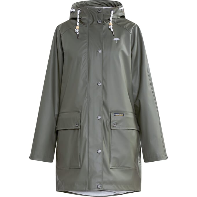 Schmuddelwedda Oversized mackintosh bridgeport Dames olijf