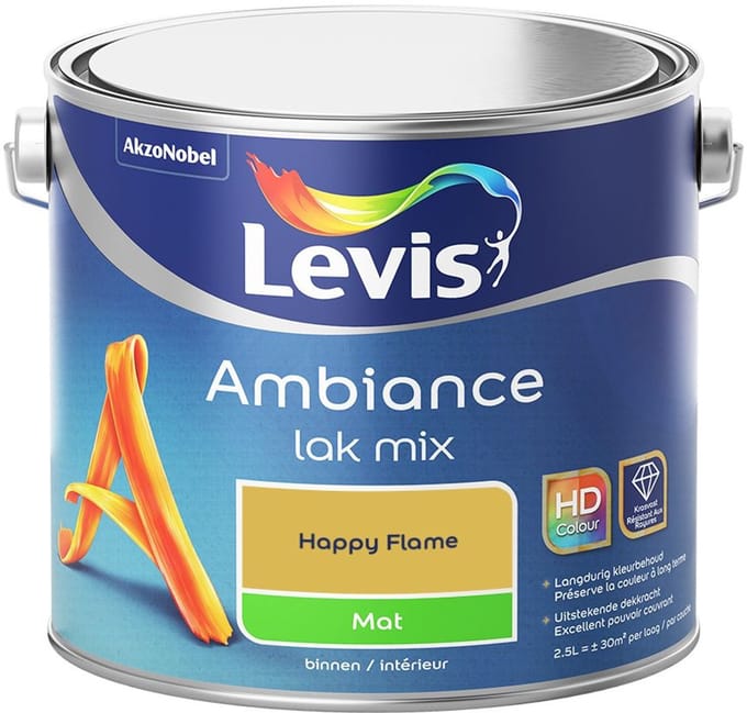 Levis - Ambiance Lak Mat Mix - Happy Flame - Mengverf - 2,5 L