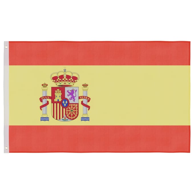 Vidaxl Drapeau de l'Espagne, 90x150 cm