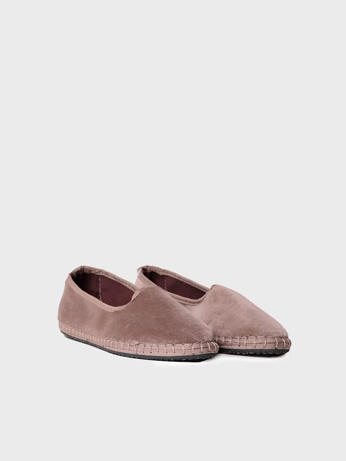 Dames ballerina's van fluweel | CLAUDINA