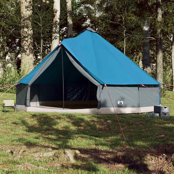 vidaXL - Tipitent - voor - gezin - 12-persoons - waterdicht - blauw