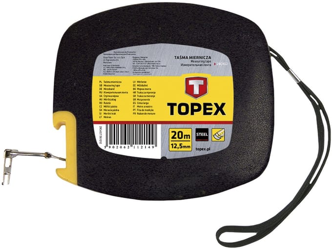 Grupa Topex TOPEX - Stalen Meetlint - 20 m - Ergonomische Behuizing