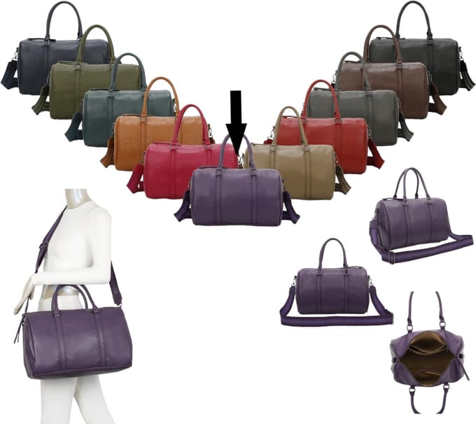Paolo Bags - weekendtas/handbagage - paars