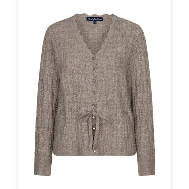 Red Button vest SRB5039 Ajour sparkle - Truffle
