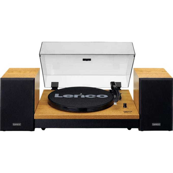Platine Vinyle Lenco Ls 300 W Boîtier en Bois + Enceintes / Bluetooth / Sortie 2X Rca / Entrée Aux