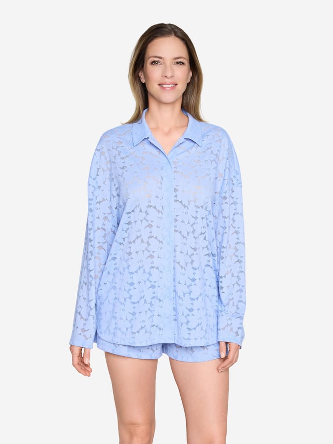 JOOP! Jeans Vrouwen Pyjama top Allover Lace