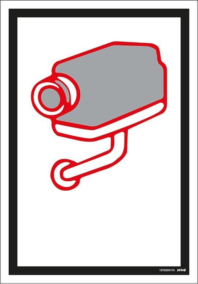 Pickup bord 23x33 cm Combinatie - Camerabewaking Belgie