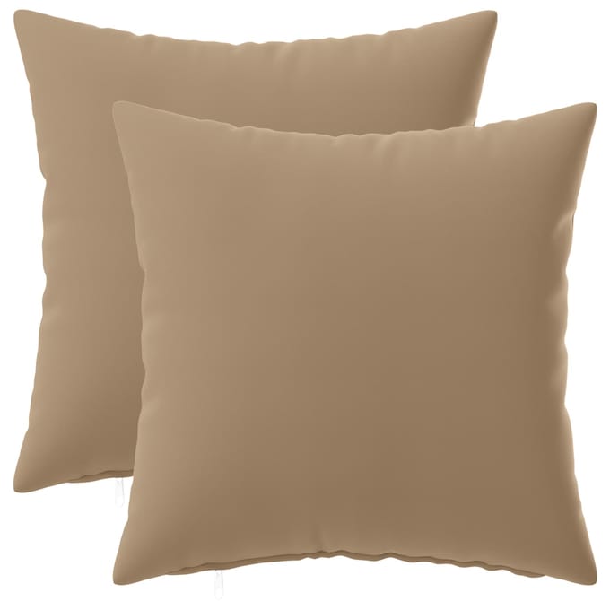 vidaXL - Kussensloop - 2 - st - HEERLEN - Taupe - 30 - x - 30 - cm - Polyester