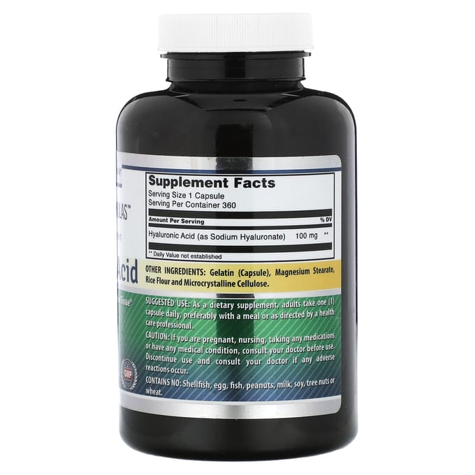 Amazing Nutrition, Acide Hyaluronique, 100 mg, 360 capsules