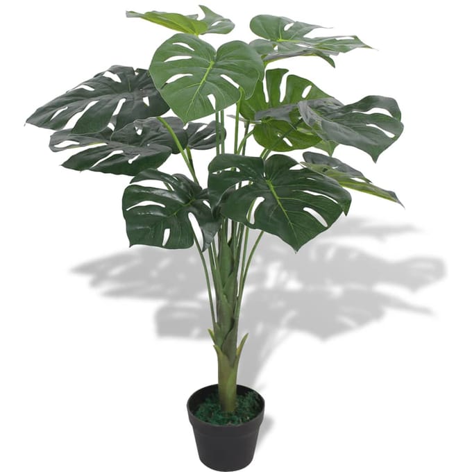 vidaXL - Kunst - monstera - plant - met - pot - 70 - cm - groen