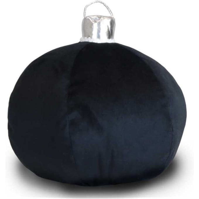 Unique Living - Kussen Xmas Ball 40cm Ø Black