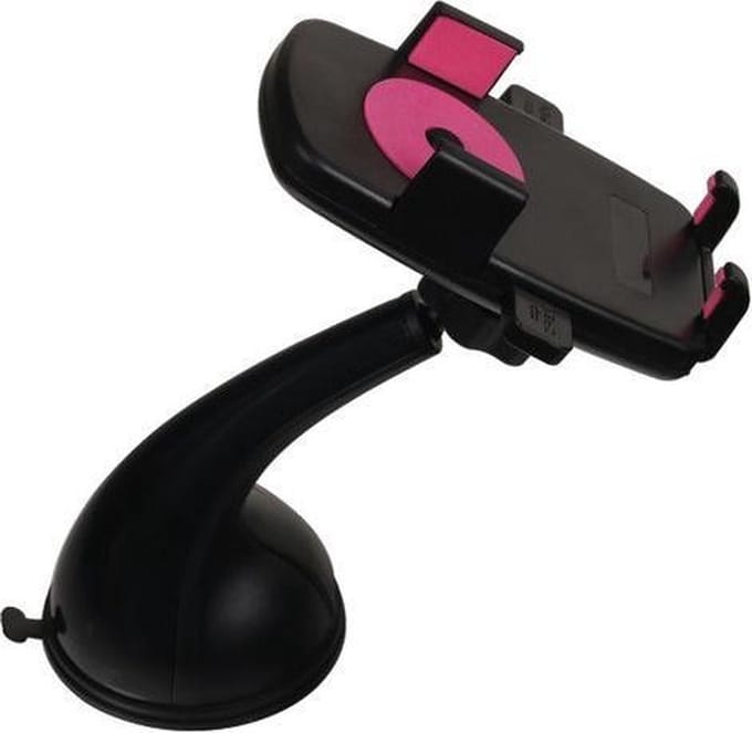 BestCases.nl Lang Universele Smartphone Autohouder Roze voor smartphone tot 6 inch