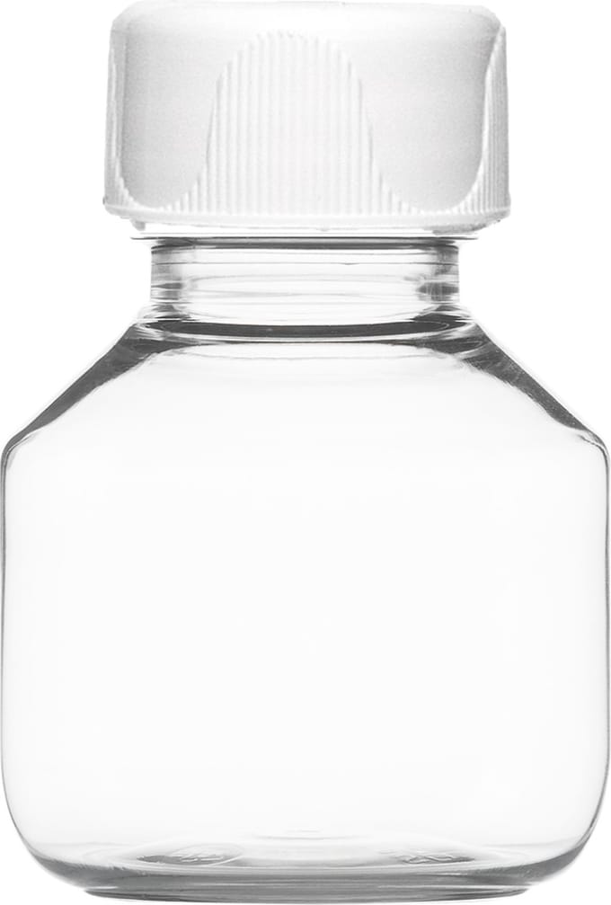 Lege Plastic Fles 50 ml PET - Transparant - met witte dop - set van 10 stuks - navulbaar - leeg