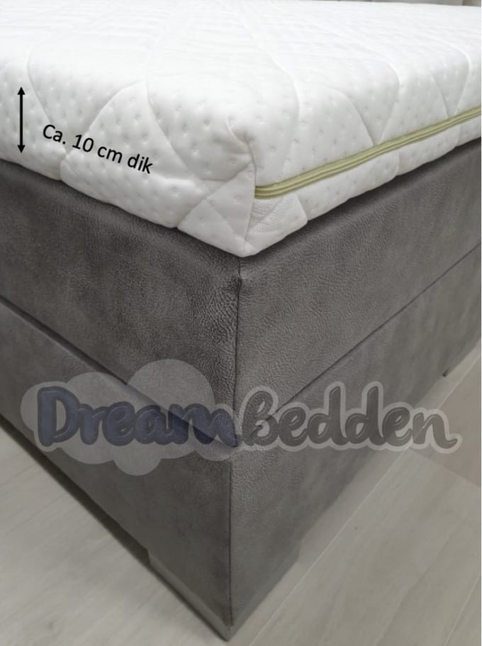 Topdekmatras - Topper 100x200 - HR60 koudschuim - Bamboo - 10 cm dik - Medium/stevig